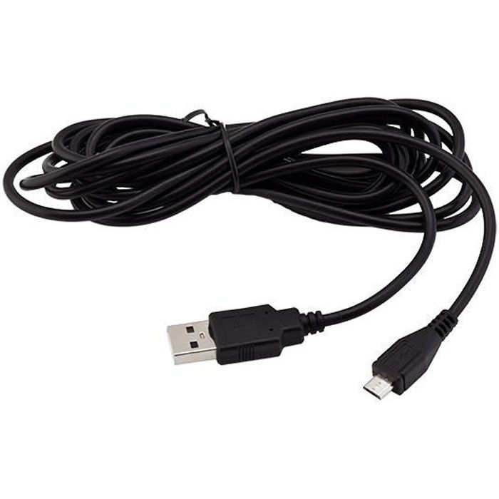 Cable de Charge USB Manette PS4 3 Mètres
