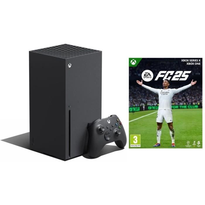 Console Xbox Series X 1To Noir + EA SPORTS FC 25 XBSX - Jeu Xbox Series X Console Xbox Series X 1To Noir + EA SPORTS FC 25 XBSX - Jeu Xbox Series X