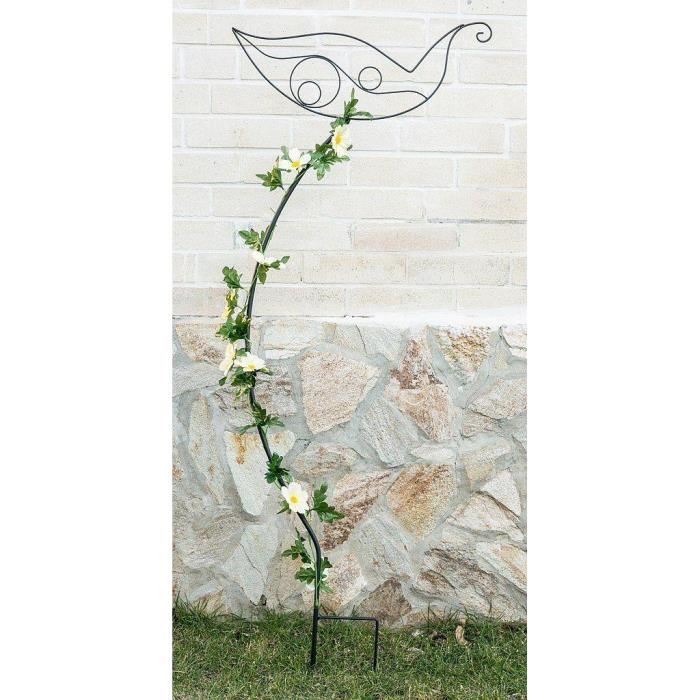 Tuteur De Jardin En Forme De Cœur - Support Pour Plantes Grimpantes En Métal, 147cm De Haut, Noir