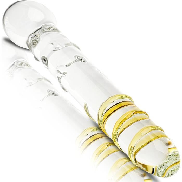 Gode En Verre Double Dong 9,2 Pouces - Sextoy Dildo Pour Anal/vagin - Neuf - Sans Marque