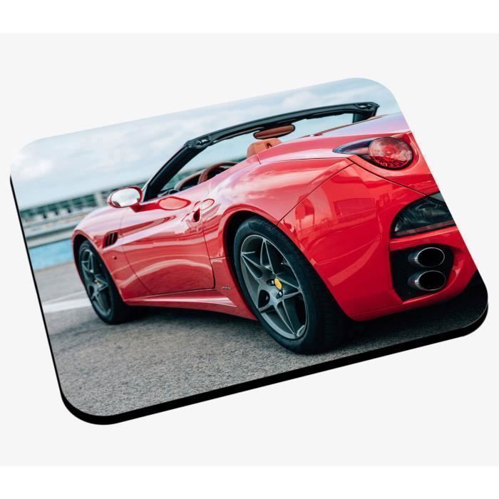 Tapis de Souris Belle Voiture de Sport Rouge 1 - Cdiscount Informatique