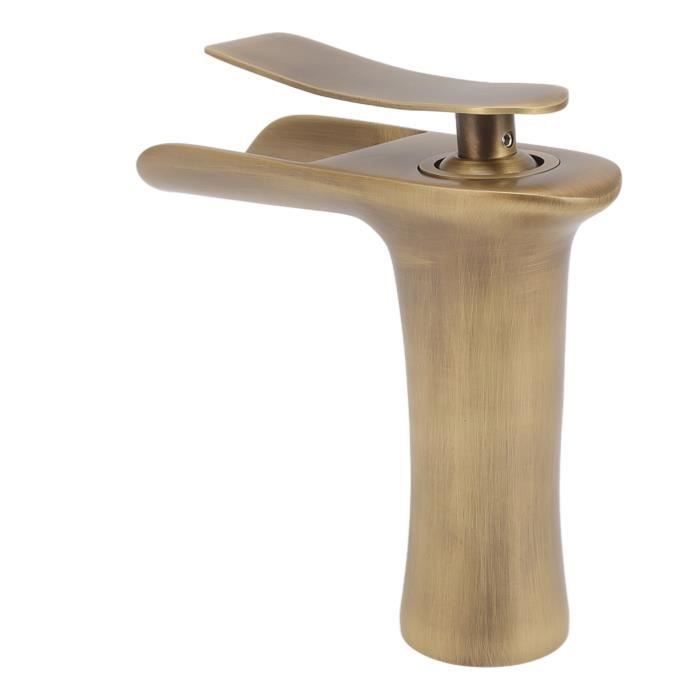 Robinet De Salle De Bain Bronze Antique, Robinet De Lavabo Cascade, Mitigeur De Lavabo Monocommande Robinet De Salle De Bain Haut Avec Valve En Ceram 98438978 Robinet De Salle De Bain Bronze Antique, Robinet De Lavabo Cascade, Mitigeur De Lavabo Monocommande Robinet De Salle De Bain Haut Avec Valve En Ceram 98438978