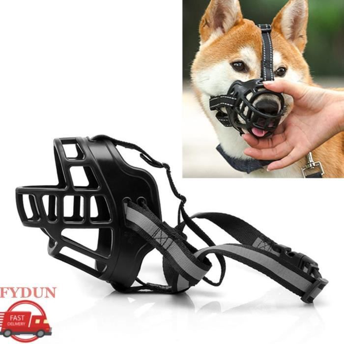 Meilleurs prix pour Muselière pour chien - FYDUN - Réglable - Réfléchissante - Caoutchouc souple - Anti-morsure