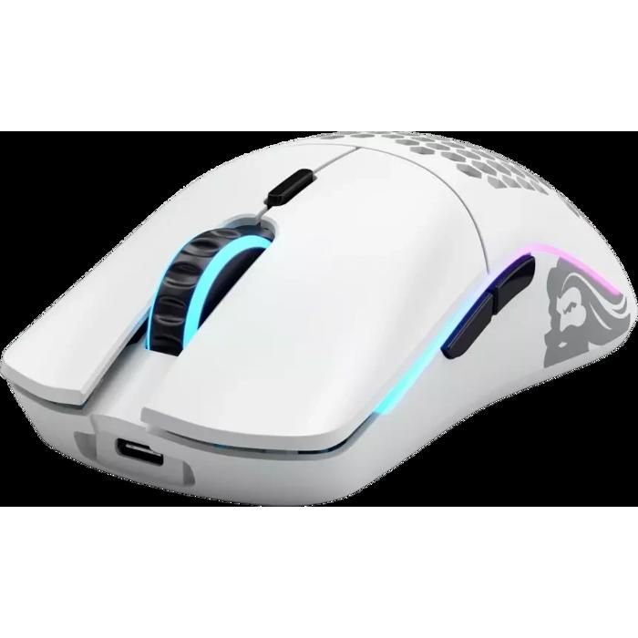 GLORIOUS PC GAMING RACE MODÈLE O – SOURIS DE JEU SANS FIL – BLANC MAT