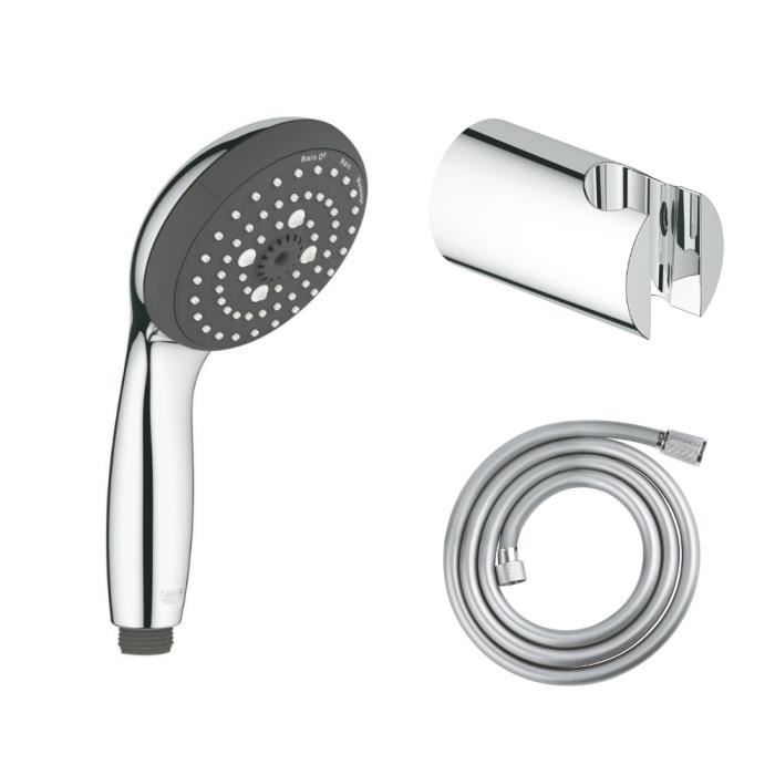 Flexible de douche GROHE Twistfree VitalioFlex Comfort 1750 chromé