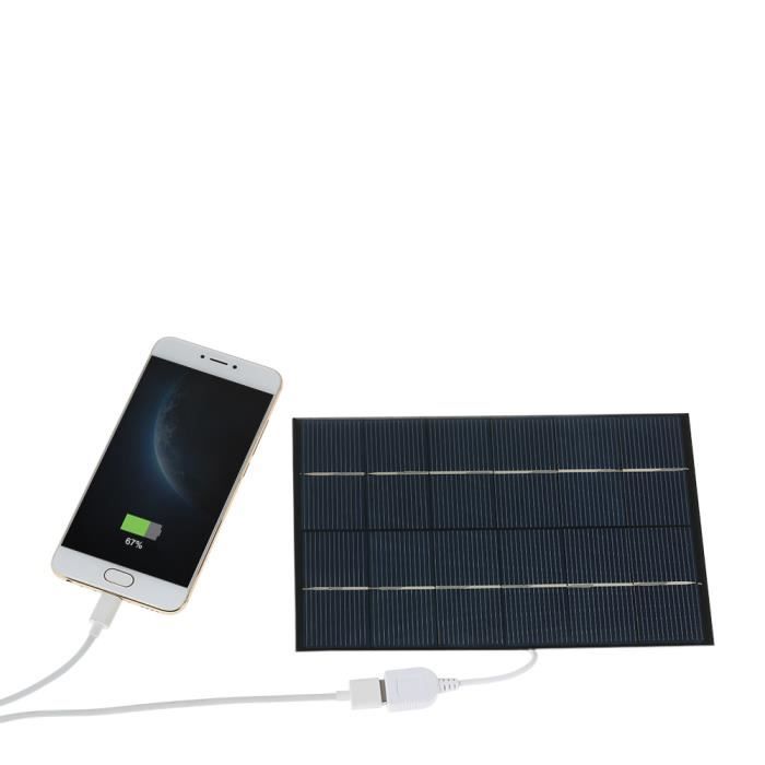 4.2W 6V Panneau solaire Polycrystalline Silicon Chargeur USB pour charge téléphonique
