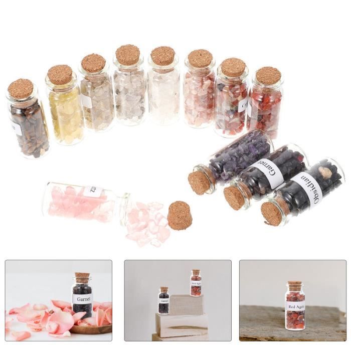 PH PandaHall 20 Couleurs Mini Bouteilles En Verre Fiole Pierre