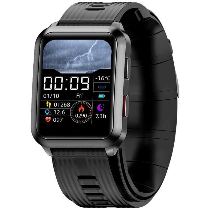 INF Montre intelligente avec tensiomètre Le noir