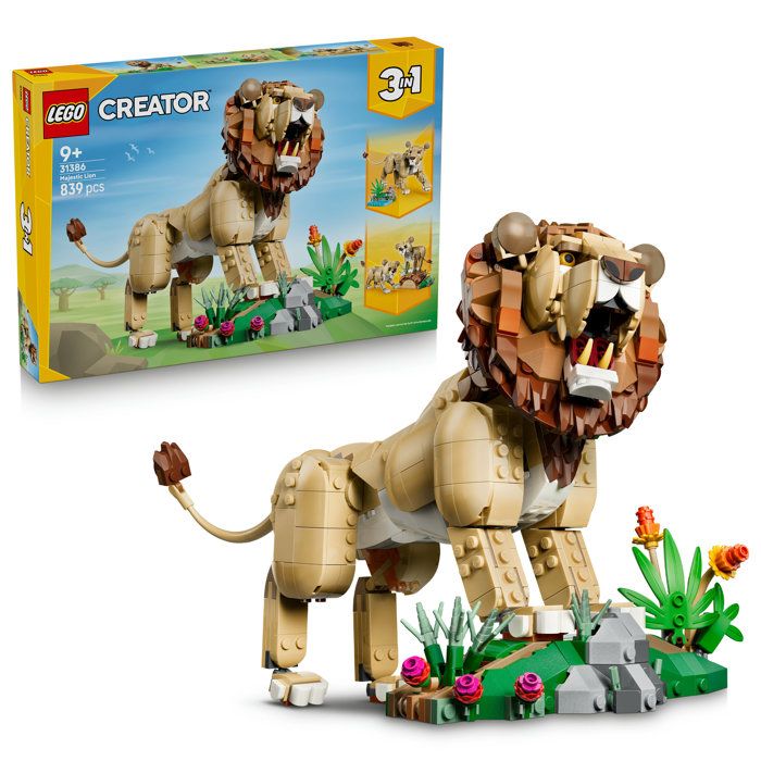 LEGO® Creator 31386 Animaux sauvages : le lion majestueux - vue 3