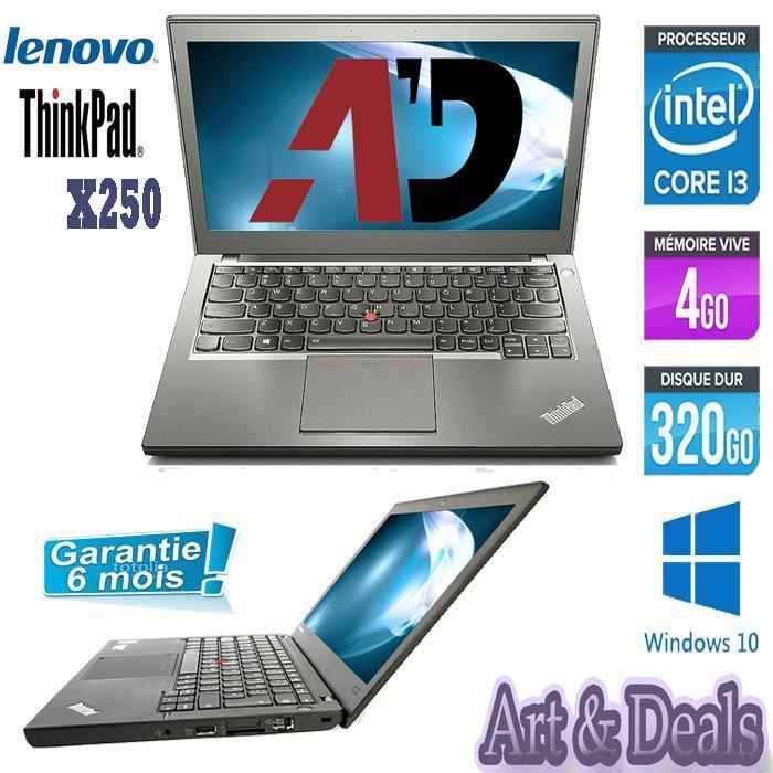 Ordinateur Portable - Lenovo - ThinkPad X250 - 12 pouces - 4 Go RAM - 320 Go HDD - Lenovo