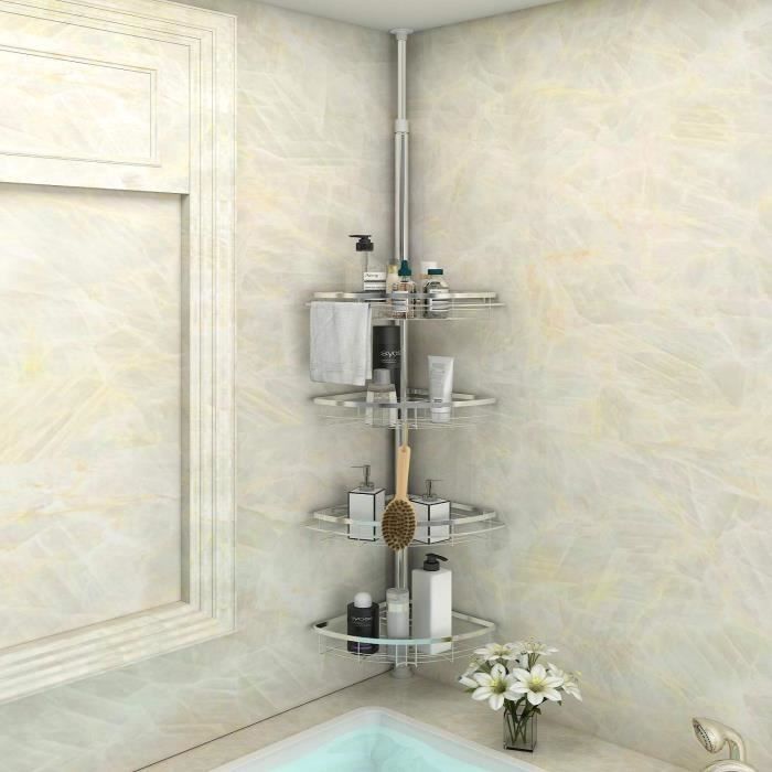 Etagere Salle De Bain Etagere De Douche Telescopique Etagere
