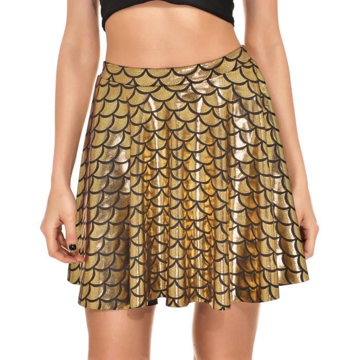 Stars Jupe Femme Fille Midi Motif cailles de Poisson l gante