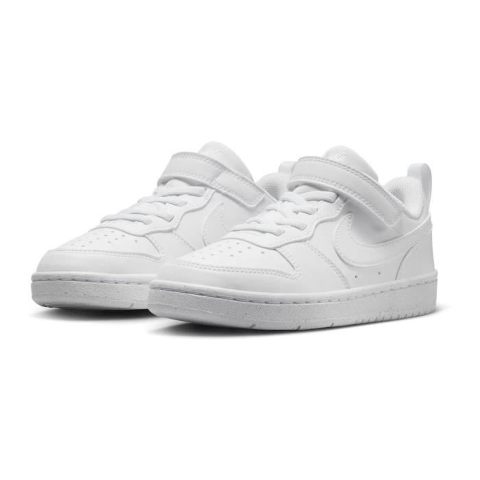 Baskets - NIKE - Court Borough Low Recraft (PS) - Blanc - Scratch - Enfant