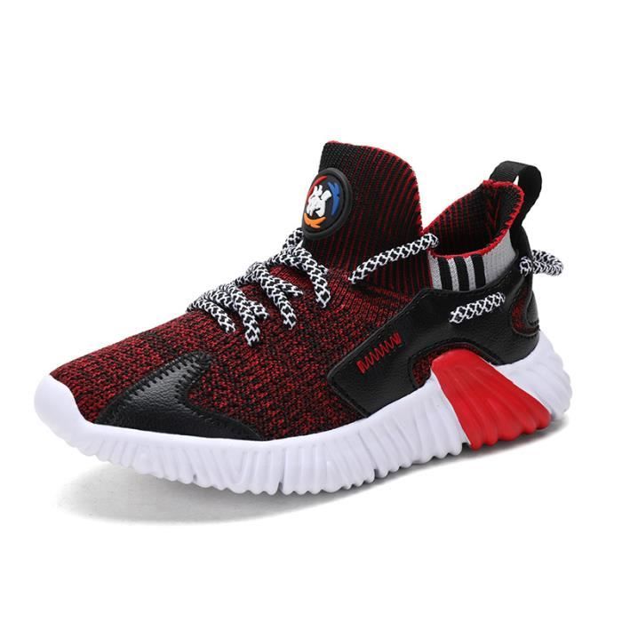 Chaussures Enfant Basket Garçon Été Respirant Loisirs Noir - Cdiscount  Chaussures