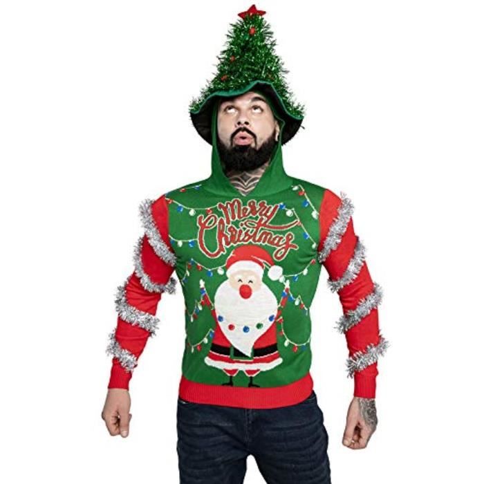 Pull De Noël Moche "Drifting Through The Snow" - Sweatshirt Voiture De Sport Turbo - Cadeau Humour Pour Hommes