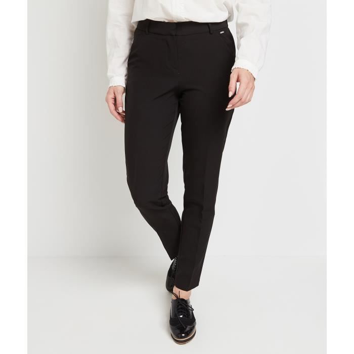 Pantalon Slim Femme Grain De Malice Noir - Taille XS - Maille Stretch - Occasion Très Bon état