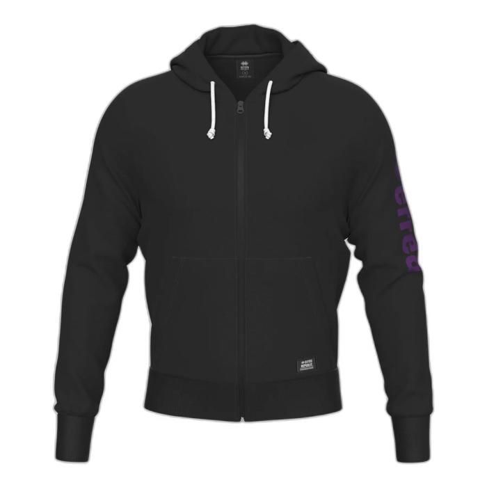 Sweat à capuche zippé Errea Essential - nero/purple Sweat à capuche zippé Errea Essential - nero/purple