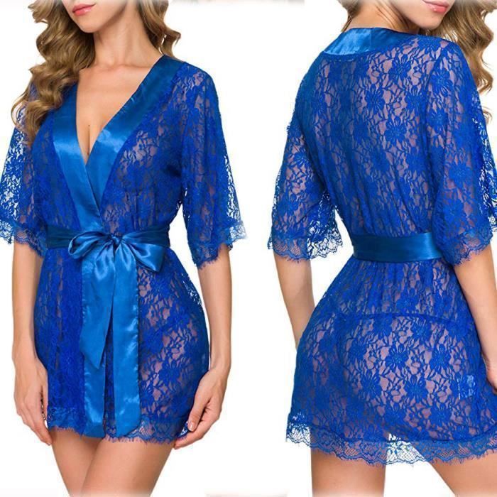 Chemise de sales nuit dentelle