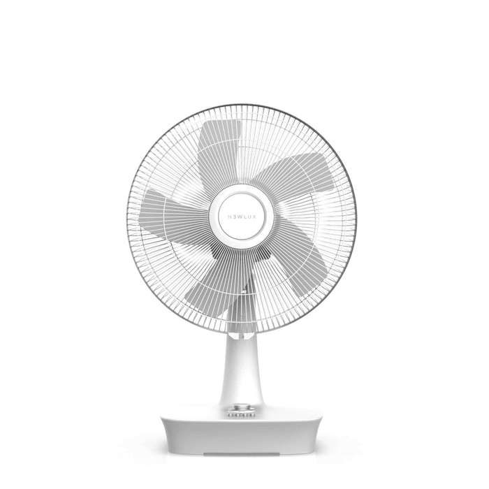 Ventilateur De Table 40 Cm - 45W - 3 Vitesses - Blanc - Design Classique - Pour Bureau, Salon, Chambre - 6