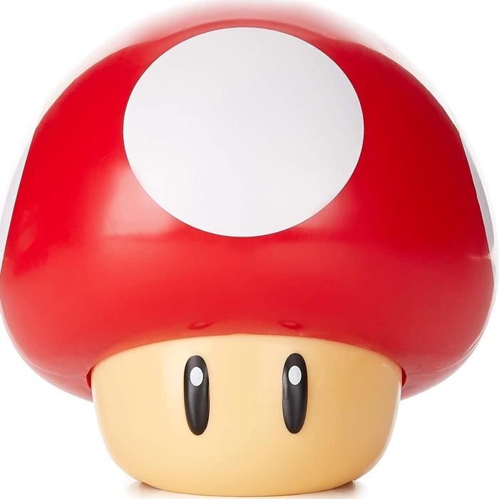 Lampe - Super Mario - Champignon - Design authentique - Alimentation à piles - 12 cm