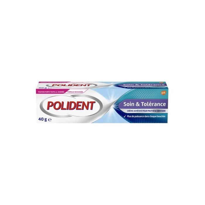 Polident soin et tolérance crème adhésive pour appareils dentaire 40g — free download