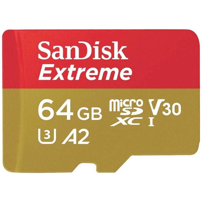 SanDisk Extreme Carte microSD Class 10 UHS I v30 Video Speed Class résistance aux chocs étanche - vue 1
