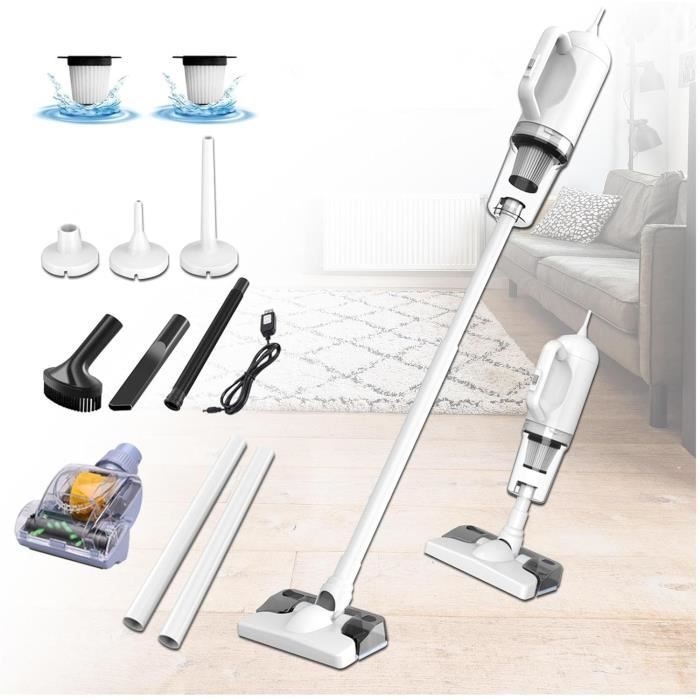 Aspirateur Balai sans Fil sans Sac Multifonctions 4 en 1, Aspirateur