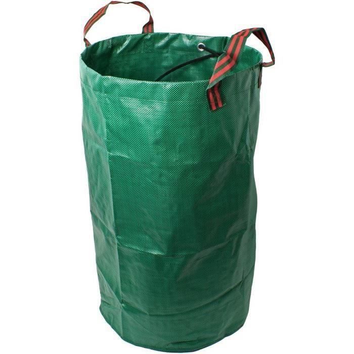 Sac à Déchets Jardin GroundMaster 120L - Ultra-résistant, 5 Sacs Avec Poignées Renforcées - Pour Feuilles, Débris, Légumes