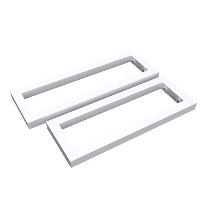 Sogood® 2 Pièces Équerre de Fixation Blanc Étagère Tablette Murale Porte-Serviette en Acier Inoxydable 30x2x15cm WH01