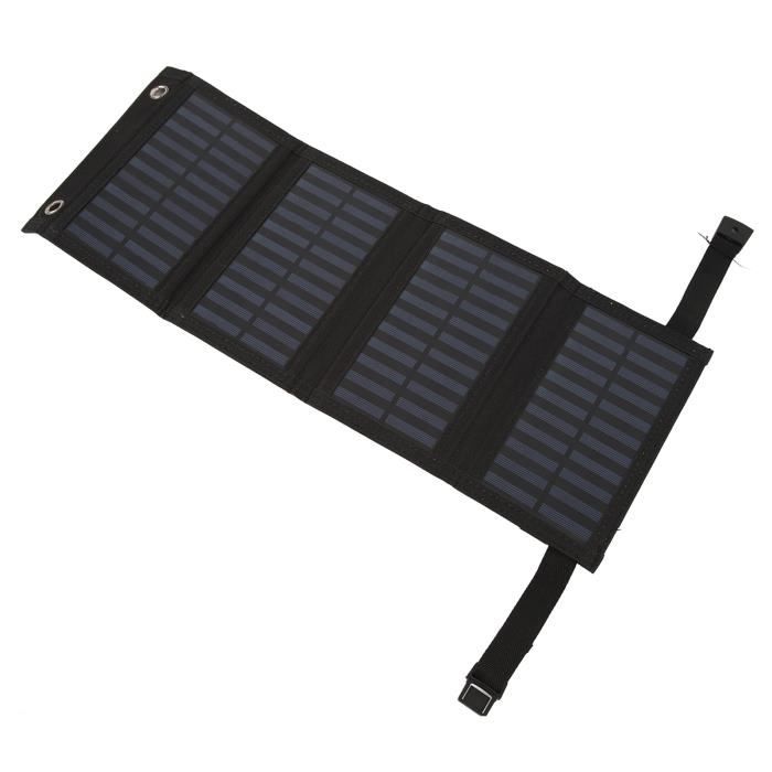 Panneau Solaire 20W Monocristallin 5V USB + Type-C - Chargeur Solaire Portable Camping Randonnée Voyage, Ultra-Léger