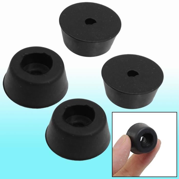 20 mm Ou 25 m-Pour Meubles Pieds Chaises Embouts X 2 en caoutchouc-Noir ou Blanc