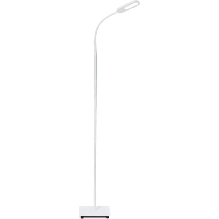 Lampe sur pied salon, platine LED 8W, luminosité réglable, tête flexible,  choix de lumière: blanc chaud, neutre ou[S107] - Cdiscount Maison