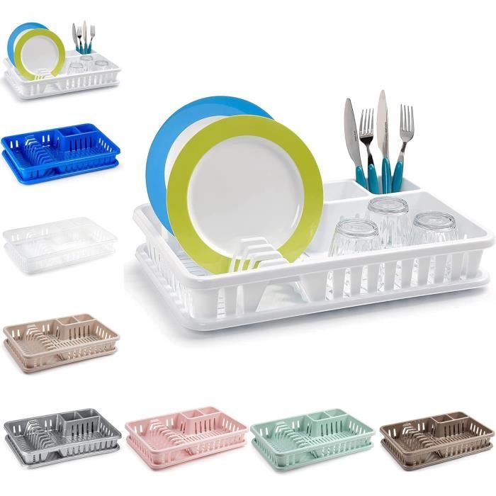 Lot De 2 Plateaux égouttoirs Pour Distributeur De Savon - ABS Blanc, 13x9x18,5 Cm, Mural, Salle De Bain/bureau