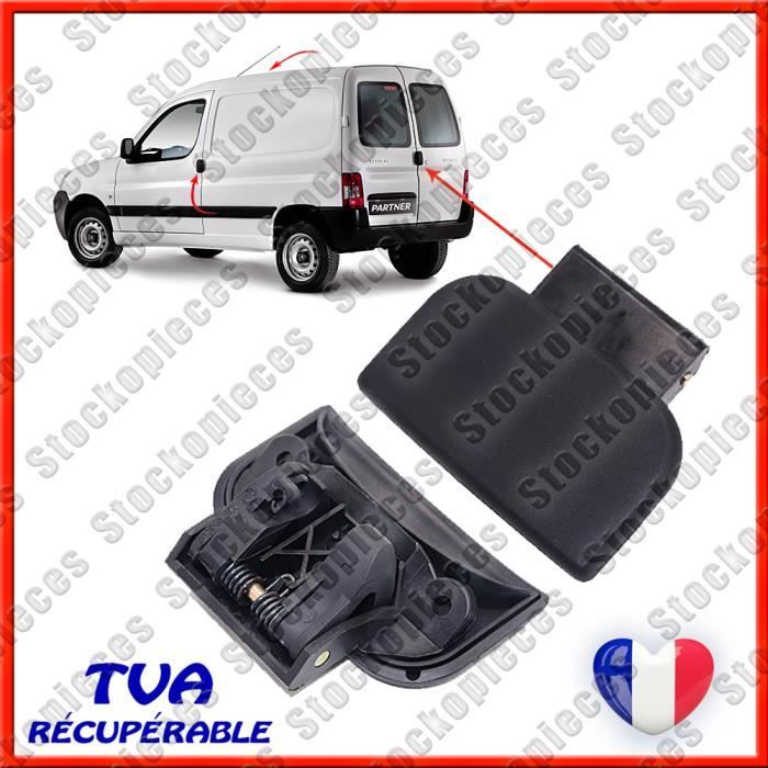 POIGNE DE PORTE AVANT ARRIÈRE COFFRE COMPATIBLE PEUGEOT PARTNER CITROEN BERLINGO