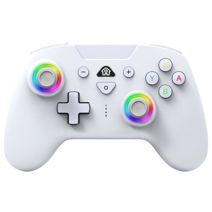 Subsonic - Manette sans fil pour Switch / Switch oled - bluetooth avec LED, vibrations et gyroscope - Blanc