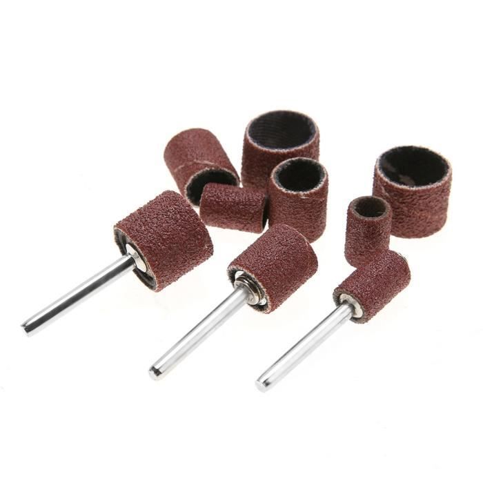 Kit De 20 Pièces Pour Ponceuse à Tambour - Manchons Et Tambours Caoutchouc Pour Perceuse/ponceuse à Colonne (4 Tailles)