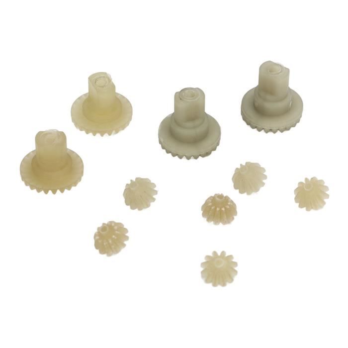Lot De 58 Engrenages En Plastique Blanc – Pour Modélisme RC, Réparation Jouet