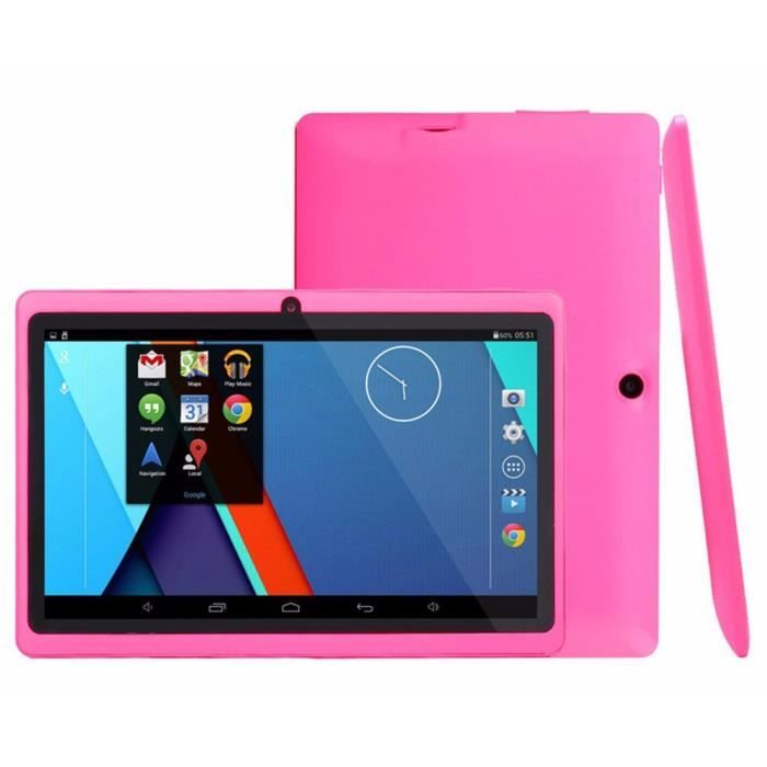 Tablette Tactile 7 Pouces Multi Touch Android 6.0 Google Play Wifi 3D Rose YONIS