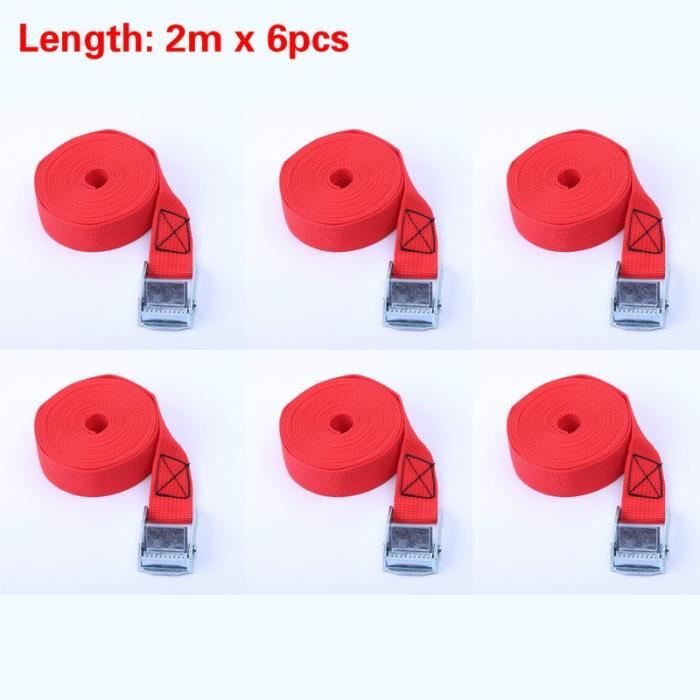 Sangle Velstrap® De Marque Velcro® - Noir/rouge - 25 X 360 Mm - Sachet De 10