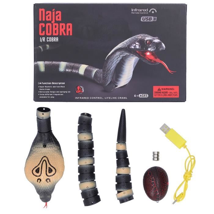 Meilleurs prix pour Jouet de serpent télécommandé Télécommande infrarouge Snake Toy Simulation Snake Animal Model Electric Trick Toy HB007