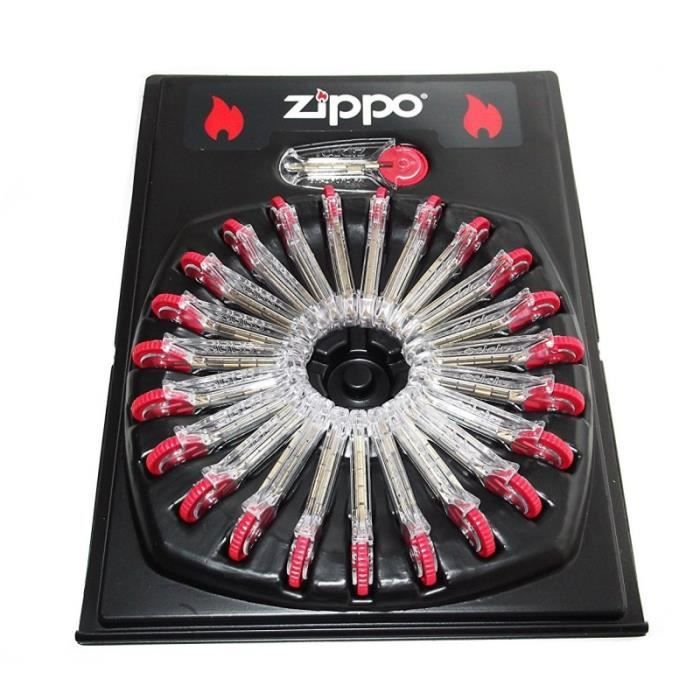 Kit D'entretien Zippo - Lot 6 Pierres Silex + Mèche - Fabriqué Aux USA