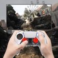 Thumbsticks,Silicone Joystick Grips Caps pour PS4 Controller et pour PS5 Controller à Aide avec Viser,Controller,Rouge,2 PCS-1