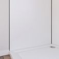 Lot de 2 Panneaux Muraux Blanc 90x210 cm - Profilés de Jonction et Finition Noirs - WALL' IT-1