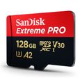 Sandisk A2 CARTE MEMOIRE Extreme Pro Carte micro SD 128GB avec adaptateur SD MEMOIRE FLASH-1