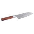Couteau de cuisine Damas Santoku-1