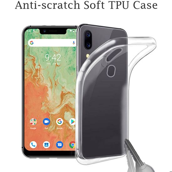 Coque HMD Pulse/Plus/Pro (6.56") - Housse TPU Transparente + Noire + 2 Protections Écran En Verre Trempé - 9