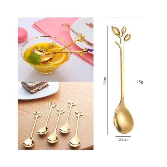 Lot De 12 Mini Cuillères à Espresso En Acier Inoxydable – Cuillères Demitasse Brillantes 10,2 Cm Pour Café & Dessert