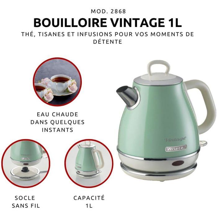 Bouilloire 2868 1L Vert Cdiscount Electroménager