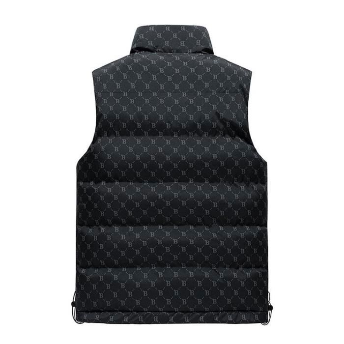 Doudoune Sans Manches Homme Hiver Chaud Zippée Col Montant Gilet Légère Manteau Epais à Poche Élégant Mince Veste Sports Et Loisirs De Plein Air Gilet Coupe-Vent
