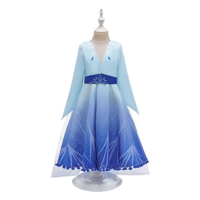 Déguisement Princesse Fille Robe Neige Imprimé Costume